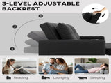 Two-Seater Pull-Out Sofa Bed - Black T3398P551604