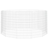 Free Range Animal Enclosure 12-Panel 54x100 cm Galvanised Iron 171584