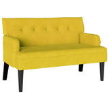 Chesterfield Bench Yellow 112 x 65.5 x 75 cm Velvet 42019292
