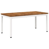 Coffee Table Natural and White 50 x 100.5 x 45 cm 901284