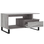 ZNTS Coffee Table Grey Sonoma 90x49x45 cm Engineered Wood 831034