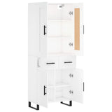 Highboard White 69.5x34x180 cm Engineered Wood 3199897