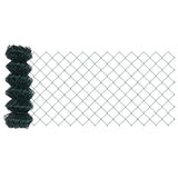 Chain Link Fence 25 x 0.6 m Steel Green 42004791