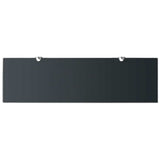 Floating Shelf Set of 2 Black Tempered safety glass, Zinc alloy 3051530