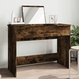 Dressing Table with Mirror Smoked Oak 100x45x76 cm 840699