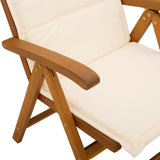 7-Piece Garden Dining Set Natural Solid Acacia Wood 3434500