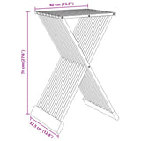 Folding Stool 40x32.5x70 cm Solid Wood Teak 316164