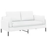 2-Seater Sofa White 188 x 81 x 89 cm Fabric 42048609