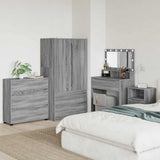 Storage Cabinet Grey Sonoma 80 x 31 x 81 cm Engineered Wood 888853