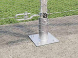 Welded Wire Fence with Concrete Base 25 x 1.2 m 3353802