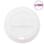 ZNTS Paper Coffee Cup Lids Ø90 mm 12oz and 16oz 1000 pcs White Plastic 4102804