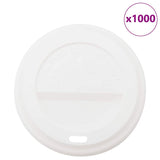 ZNTS Paper Coffee Cup Lids Ø90 mm 12oz and 16oz 1000 pcs White Plastic 4102804