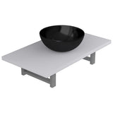 Two Piece Bathroom Furniture Set Ceramic White 279342