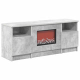 Electric Fireplace Concrete 98 x 28.5 x 40.5 cm Engineered wood 8021194