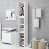 802669 Bathroom Cabinet White 30x30x183,5 cm Engineered Wood