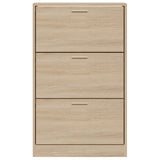 Shoe Cabinet Sonoma Oak 63x24x103 cm Engineered Wood 342551