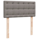 Box Spring Bed with Mattress Taupe 90x200 cm Fabric 3285789