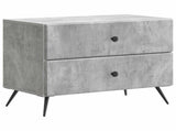 Bedside Cabinet with Drawer Concrete Grey 62 x 34.5 x 47.5 cm 895468