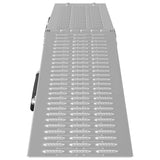 Foldable Ramp 200kg per ramp 2 pcs Silver 186 x 23 x 4.5 cm 42019252