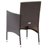 Garden Dining Set Brown, Cream White 3095913
