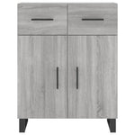 Highboard Grey Sonoma 69.5x34x180 cm Engineered Wood 3198175
