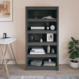 Book Cabinet Grey 80x35x154 cm Solid Wood Pine 821691
