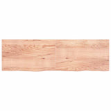 Wall Shelf Light Brown 200x60x cm Treated Solid Wood Oak 363730