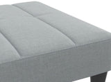 Footstool Light Grey 77x55x31 cm Fabric 4007380