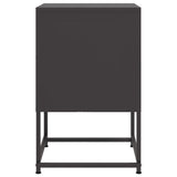 Bedside Cabinets 2 pcs Black 36x39x60.5 cm Steel 846447