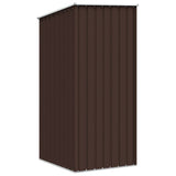 Garden Shed Brown 87x98x159 cm Galvanised Steel 46292