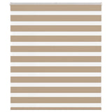 Zebra Blind Sand Brown 130x100 cm Fabric Width 125.9 cm Polyester 4014527