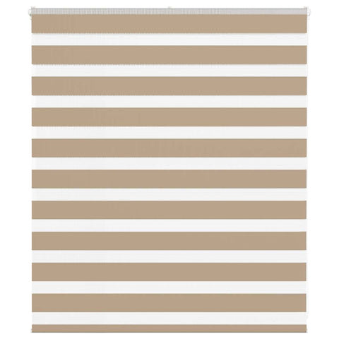 ZNTS Zebra Blind Sand Brown 135x100 cm Fabric Width 130.9 cm Polyester 4014528