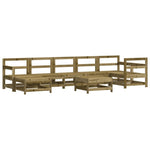 ZNTS 8 Piece Garden Lounge Set Impregnated Wood Pine 3186297