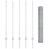 Welded Wire Fence 10 x 1.2 m Hot-Dip Galvanised Steel 3336967