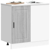 Kitchen Base Cabinet Porto Grey Sonoma Engineered Wood 854304