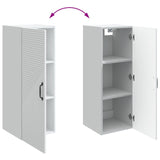 Wall-Mounted Cabinet White 33 x 34.5 x 90 cm Engineered Wood 898585