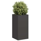 Planter Black 40x40x80 cm Cold-rolled Steel 860703