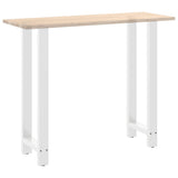 Bar Table Legs White 2 pcs 40x cm Steel 4013349