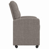 Dining Chairs with Wheels 2 pcs Grey 58 x 67 x 97 cm 42017859