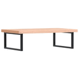 ZNTS Basin Shelf Wall Mounted Steel and Solid Wood Beech 3302521