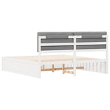 Bed Frame with Upholstered Headboard Light Grey 180 x 200 cm 3398218