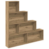 Book Cabinet Artisan Oak 157x24x160 cm Engineered Wood 855889