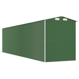 ZNTS Garden Shed Green 192x772x223 cm Galvanised Steel 3147434