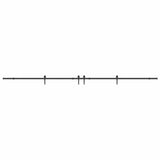 Sliding Door Hardware Kit 427 cm Steel Black 3295782