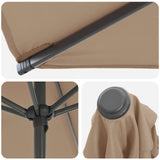 Garden Parasol with Base 300 x 300 cm Polyester Rectangular 42036232