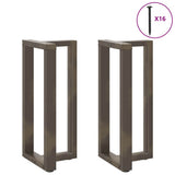 Bar Table Legs T-Shaped 2 pcs Black 40x35x cm Steel 4013075