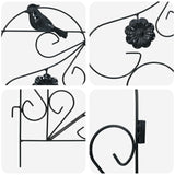 Garden Fence Trellis Black 308.5 x 54.5 x 0.3 cm 42021370