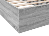 Bed Frame without Mattress Grey Sonoma 90x190 cm Single 3281068