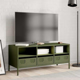 TV Cabinet Olive Green 101.5x39x43.5 cm Cold-rolled Steel 851326