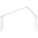 Kids' Bed Roof White 213x95.5x144.5 cm Solid Wood Pine 846935